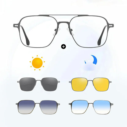 5-in-1 Magnetic Polerized Sunglasses