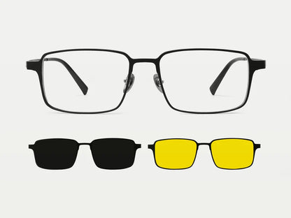 Turing | Magnetic Clip-on Eyeglasses Sunglasses (5-in-1)